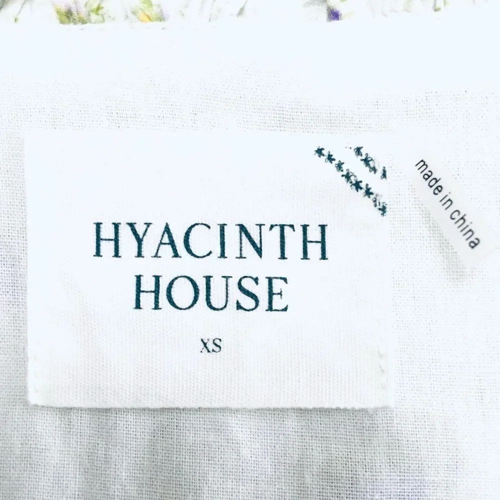 HYACINTH HOUSE Tuckernuck Sweet Floral Amelia Mini Dress Size XS
